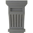 thumbnail image 2 of Ekena Millwork 4 1/4"W x 4 1/4"D x 7"H Fluted Wood Vintage Decor Corbel, Pebble Grey, 2 of 5