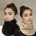 thumbnail image 2 of SNNROO Women‘s Versatile Solid Color Warm Scarf For Autumn And Winter  Soft Comfortable Windproof Outdoor Travel Scarf, 2 of 7
