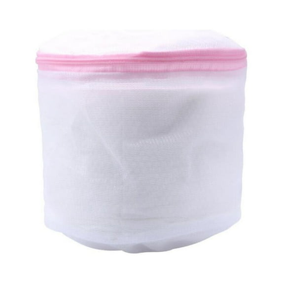 Mesh Laundry Bags for Delicates with Non Rust Zipper,Cartoon Printed Mesh Laundry Bag with Bracket,Foldable Bra Underwear Protector Bag,Lingerie Laundry Bags for Washing Delicates,5.31x6.10",White,