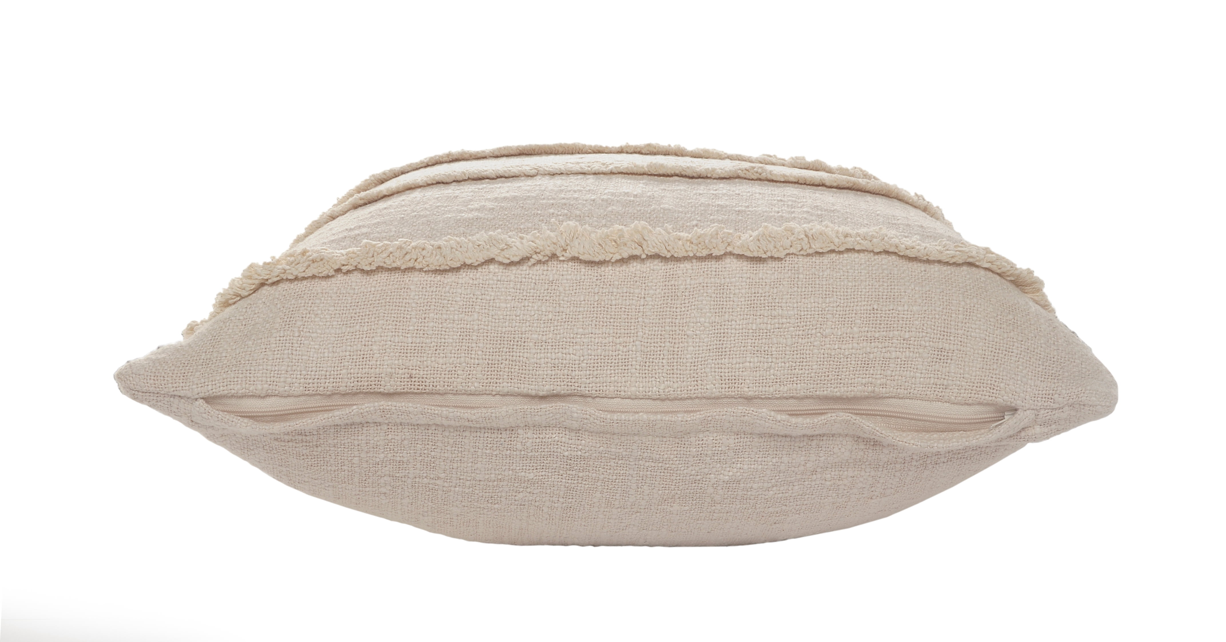 Ox Bay Birch Solid Organic Cotton Square 4 Piece Pillow Feather Filled Set