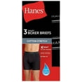 thumbnail image 2 of Hanes Men’s Value Stretch Boxer Briefs, Black, 3-Pack, 2 of 7