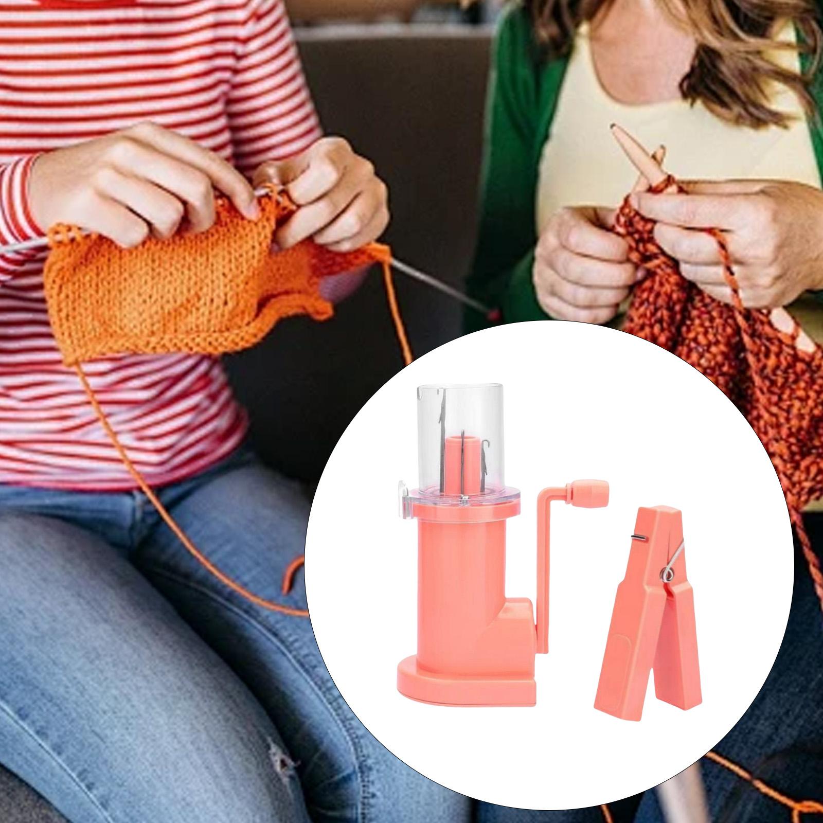 Knitting Machine Manual Handle Spool Knitter Hand Operated Sewing Tool Portable ABS for Scarf Sweater Bracelet