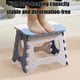 thumbnail image 4 of Taburete plegable portátil para interiores y exteriores, pequeño, para acampar, para adultos, para tren, silla de pesca compacta, de plástico, 4 of 6