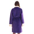 thumbnail image 3 of Just Love Solid Kimono Robes for Women (Purple Sherpa, X-Large), 3 of 3