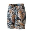 thumbnail image 3 of Men Beach Shorts Flower Hawaiian Shorts Summer Beach Short Pants Hawaiian Shorts Flat Front Casual Aloha Hawaiian Vacation Shorts, 3 of 9