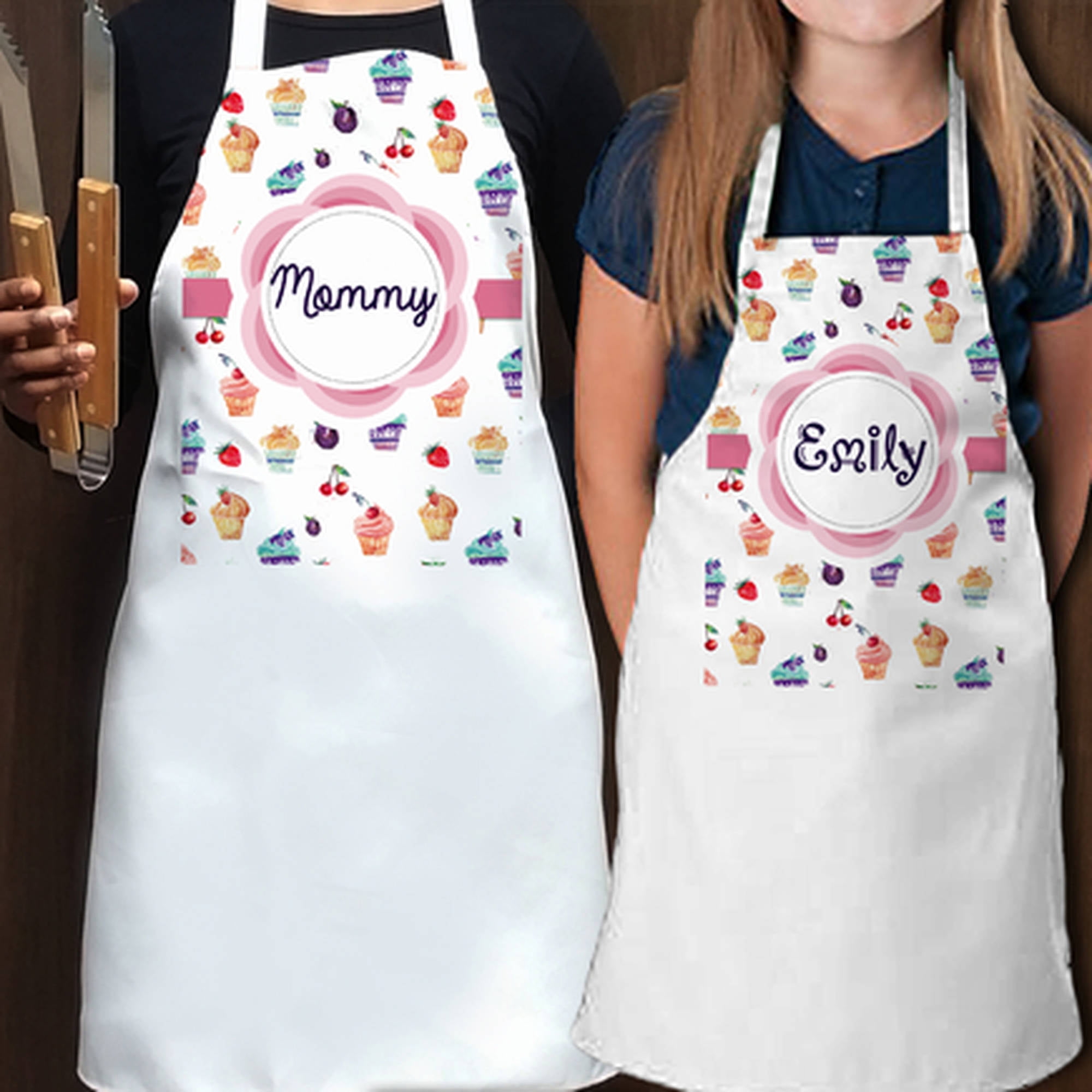 mother daughter aprons personalized