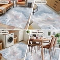 thumbnail image 5 of Light Blue Marble Area Rugs 3'x5', Washable Small Throw Rugs for Living Room Bedroom, Modern Abstract Ombre Minimalism Art Indoor Outdoor Rug Non-Slip Low Pile Carpet Runner Reversible Floor Mats, 5 of 8