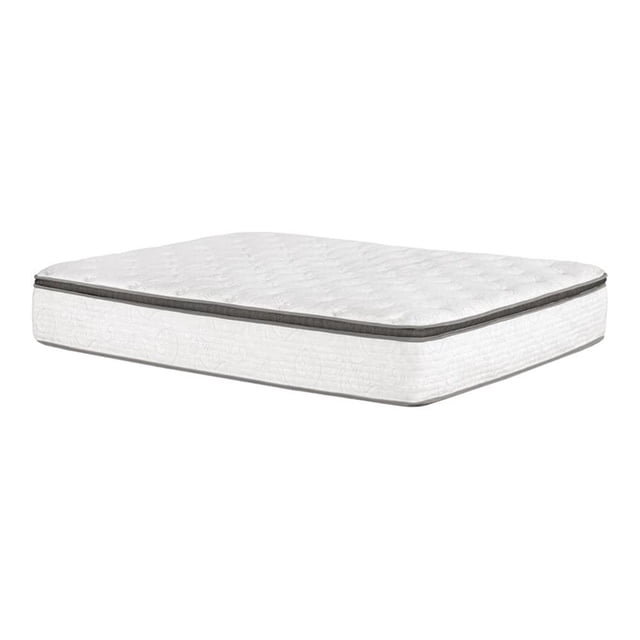 Pemberly Row Matelas Double à Ressorts Ensachés Euro Top 12 Pouces Blanc