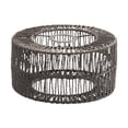 thumbnail image 1 of Esquirla Rope Iron Frame Pendant Lamp Shade Cover DIY Replacement for Cafe Restaurant 22x11cm, 1 of 8