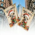 thumbnail image 4 of Merry Christmas Santa Chihuahua Scarf Twinkling Lights Xmas Holiday House Flag 28x40in Double Sided Dog Lover Gifts Idea Outdoor Decor - 00022, 4 of 5