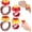 Ring and Wrist Style, variant on TONGAO 4-Piece Hummingbird Wrist Feeder, Hand Feeding Perch with Adjustable Strap, Flower-Style Mini Feeding Tool (Ring & Wrist Style)