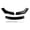 Black, variant on 4Pcs Universal Car Front Bumper Lip Body Kit Splitter Spoiler Diffuser Protector