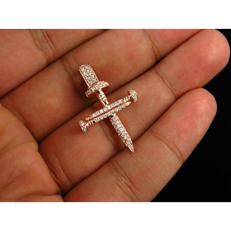 Diamond on sale nail cross