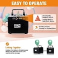 thumbnail image 4 of Portable Electric Balloon Inflator, Professional Automatic Modeling B-alloon Inflator with Battery, 85db Air Balloon Blower Pump for Decoration, Heat Dissipation Holes, Two Operating Modes, Black, 4 of 6