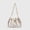 Off-White, variant on Alikpop Quilted Suede Drawstring Chain Bucket Bag, Casual Single Shoulder Handheld Wrist Purse for Women, Yellow