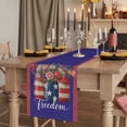 thumbnail image 2 of Table Runners 90 Inches Long Dress Scarves, Independence Day Farmhouse Coffee/Dining/Kitchen Table Runner for Living Room, US Flag Spring Flowers Vintage Blue Stars 13x90 Inch, 2 of 9