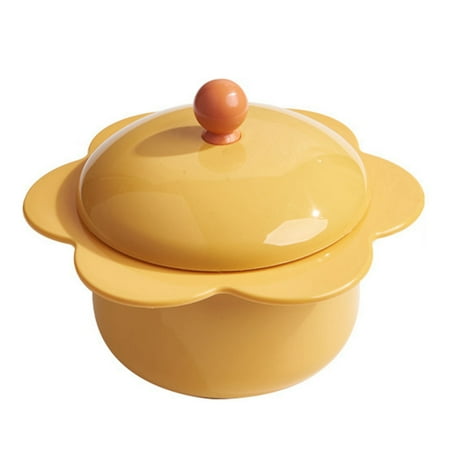 

Sunflower Shape Instant Noodles Bowl Stainless Steel Instant Noodles Bowl Japanese Style Students Food Container with Lid