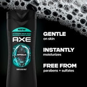 AXE Body Wash For Long Lasting Freshness Apollo Sage & Cedarwood Men's Body Wash With Odor-Busting Prebiotics ,16 fl oz