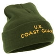 thumbnail image 5 of US Coast Guard Embroidered Long Beanie - Olive OSFM, 5 of 5