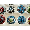 thumbnail image 3 of 25 PC of Assorted Cabinet Ceramic Knobs | Colorful Knobs | Drawer Closet Dresser Wardrobe Furniture Door| Nuts & Bolts Included, 3 of 8