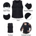 thumbnail image 4 of Men Waist Trainer Vest Hot Neoprene Sauna Suit Corset Body Shaper Zipper Tank Top Workout Shirt, 4 of 7