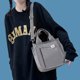 thumbnail image 1 of Bolso Mujer Lona Bandolera Simple Sólido Hobo Adolescente Niñas Monedero Gris, 1 of 6