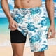 thumbnail image 1 of Ceisia Men's Watercolor Sea Turtle Print Beach Shorts with Quick Dry Stretch Fabric and Anti-Exposure Liner Multicolor S Gifts, 1 of 6