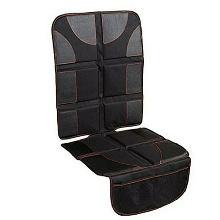 Car Seat Protector with Thickest Padding - (Best Coverage Available), Durable, Waterproof 600D Fabric, PVC Leather Reinforced Corners & 2 Large Pockets for Handy