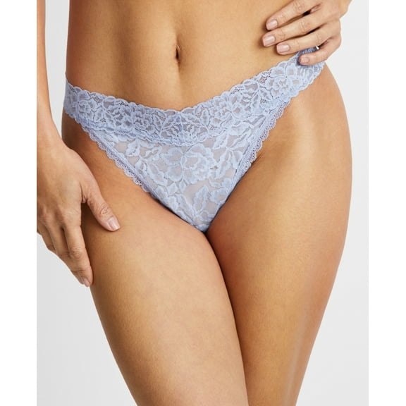 State of Day Womens Lace Thong Underwear, Eventide, L