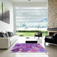 thumbnail image 6 of Ahgly Company Indoor Round Patterned Dark Orchid Purple Area Rugs, 6' Round, 6 of 6
