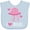AE-Light Blue, variant on Inktastic Jellyfish Pink Ocean Creature Girls Baby Bib