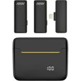 thumbnail image 1 of Wireless Lavalier Microphone for iPhone iPad with Charging Case Lapel Mini Microphone Podcast Microphone for Video Recording, 1 of 4