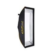 Glow EZ Lock 12x36 Quick Strip Rectangular Bowens Mount Softbox w/External & Internal Diffusers, Deflector Disk, Grid, Soft box Speedring Adapter for Studio Lighting