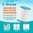 thumbnail image 2 of Hurricane Cartouche de Filtre de Spa de Remplacement pour RMA25-M, Cartouche Extérieure Master Spas, 2 of 6