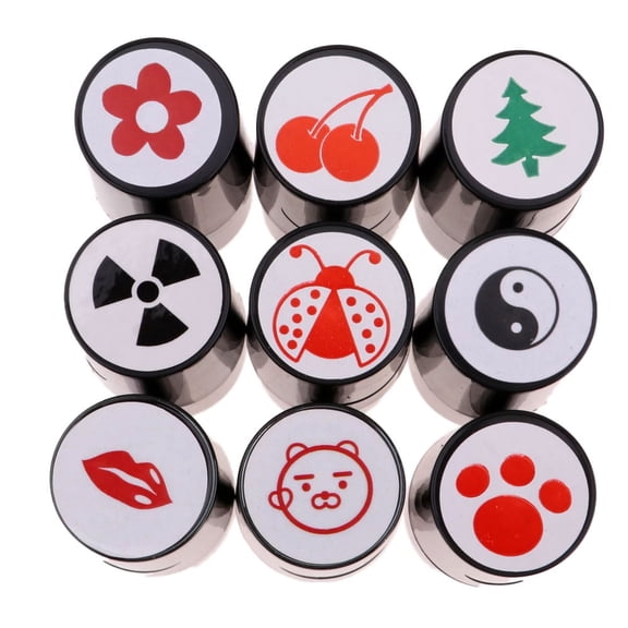 EIMELI Golf Ball Stamper Dry Plastic Golf Accessories Silicone Professional No Fade Fast Stamp Seal for Marker Print (Color Random)