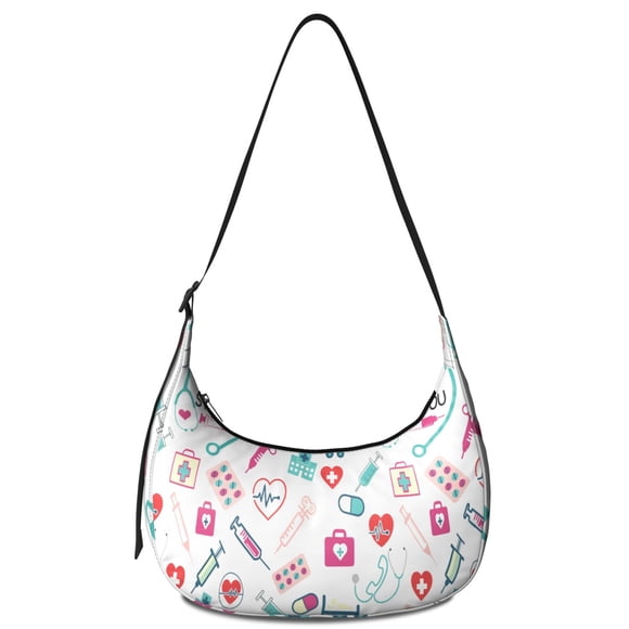 Future Nurse Crossbody Bag Adjustable Strap Lightweight Nylon Nursing Saving Lives Every Day Cute Nurse Aesthetic Nurse Life Small Purse for Women Travel Outdoors