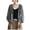 Grey, variant on Women’s Lace Embroidery Cardigan Boho Cropped Batwing Sleeve Open Front Oversized Bolero Shrugs (Yellow, One Size)