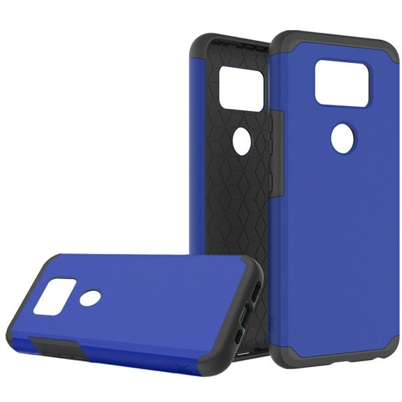 Kaleidio Case For Cricket Ovation 2, Maestro Max (AT&T) [Astro Armor] Rugged Hybrid [Shock Absorption] [Dual Layer] Protector Impact Cover [Blue/Black]