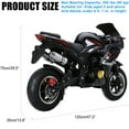 thumbnail image 3 of Dapmiu Quiet 4-Stroke Kids Motorcycle - Diaphragm Carburetor No Leakage, Hydraulic Suspension & Comfortable Seat Cushion Black, 3 of 8