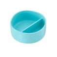 thumbnail image 1 of Bowl tazón de silicón Grabease con 2 divisiones y ventosa adherible. Aqua, 1 of 3