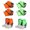 Orange & Green, variant on Outdoor Hiking Gaiter,Waterproof Leg Cover,Adjustable Night Reflective Bite Protection Guards Leg Gaiters for Hiking