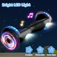 thumbnail image 6 of LIEAGLE Bluetooth Hoverboard 6.5" Two-Wheel Self Balancing Electric Scooter 24V 10MPH Hover Board with Lights for Kids Adults Black, 6 of 7