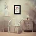 thumbnail image 3 of Jennifer Goldberger 11x14 Black Modern Wood Framed Wall Art Titled - Flower Overlay I, 3 of 6