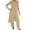 Khaki, variant on Bixock Women Fall and Winter Outfit Set,Women Two-piece Set,Casual Set for Women Solid Color Round Neck Short Sleeve Top and Wide Leg Pants Everyday Set