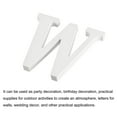 thumbnail image 3 of White Wood Letters 4 Inch, Wood Letters for DIY Party Projects (W), 3 of 5