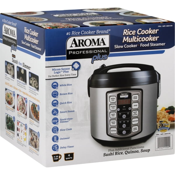 aroma professional plus arc-5000sb 20-cup (cooked) digital rice cooker