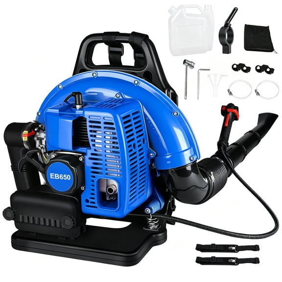 YILIFEIDA 65CC Backpack Gas Powered Leaf Blower 700 CFM 3.67 HP 2-Cycle Grass Lawn Blower Air Cooling, Low Vibration and Ergonomic Design for Outdoor Gard Yard Cleaning and Snow Removal