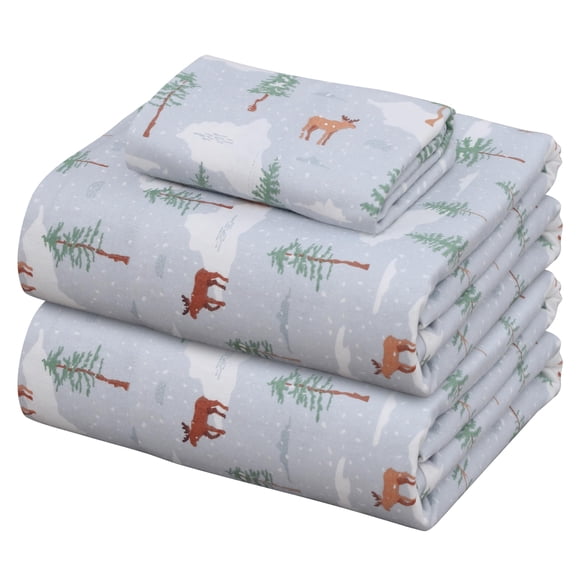 Sábanas de franela ZOYER Twin XL, 100% algodón, doble cepillado