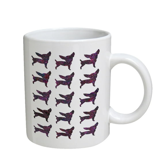 KuzmarK Coffee Cup Mug 11 Ounce - Chihuahua Dog Camoflauge