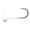 White, variant on Mustad Addicted Jig Steelhead Head Black 1/16oz 2/0 Black